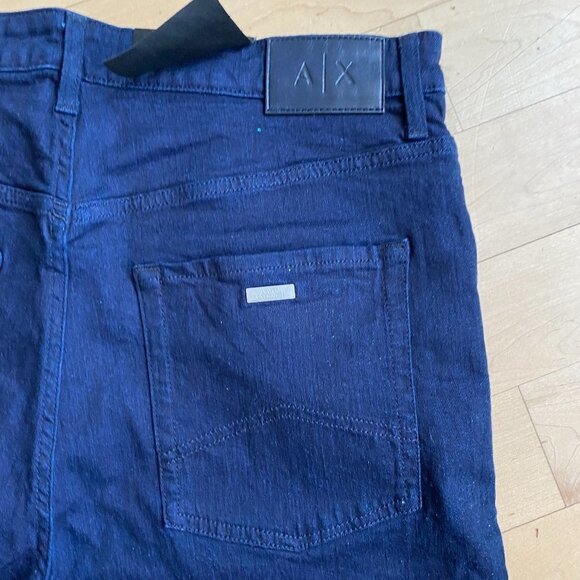 𝅺a/x Armani Exchange "Baggy" Dark Blue Jeans Sz 36 - Picture 9 of 12